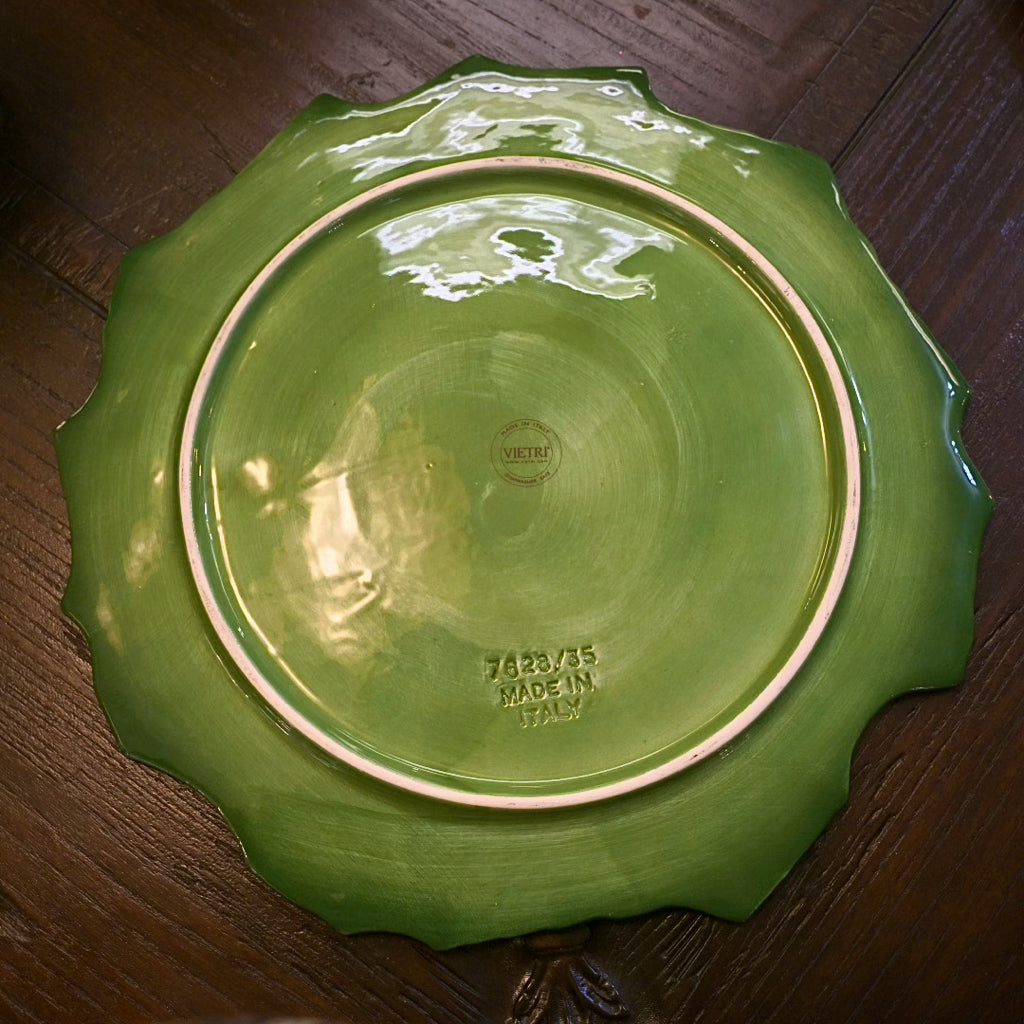 Vietri Foglia Majolica Platter