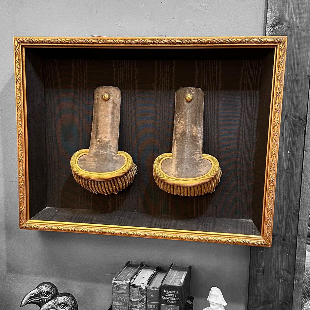 Shadowbox Pair Military Epalauttes