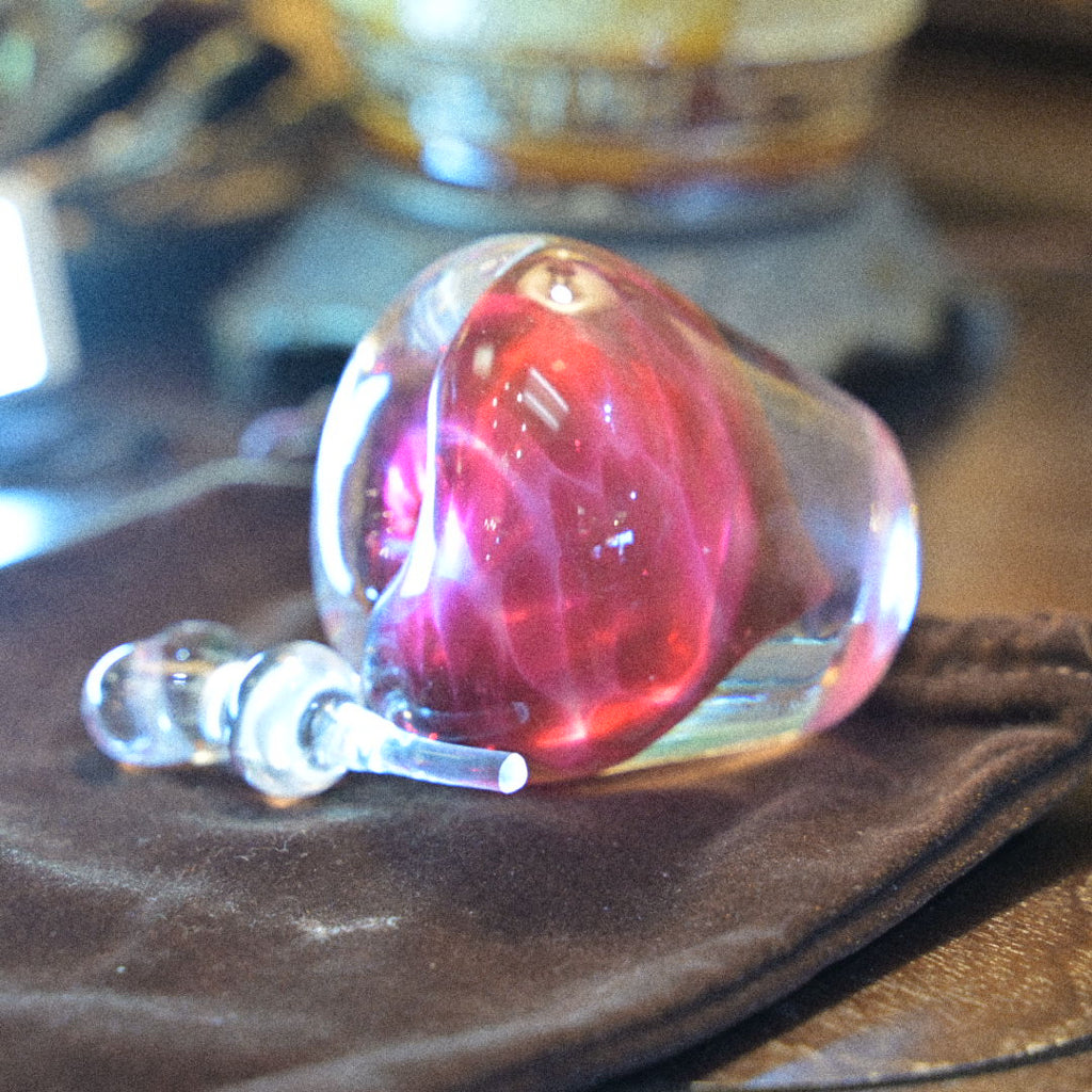 Heart Art Glass Perfume Bottle