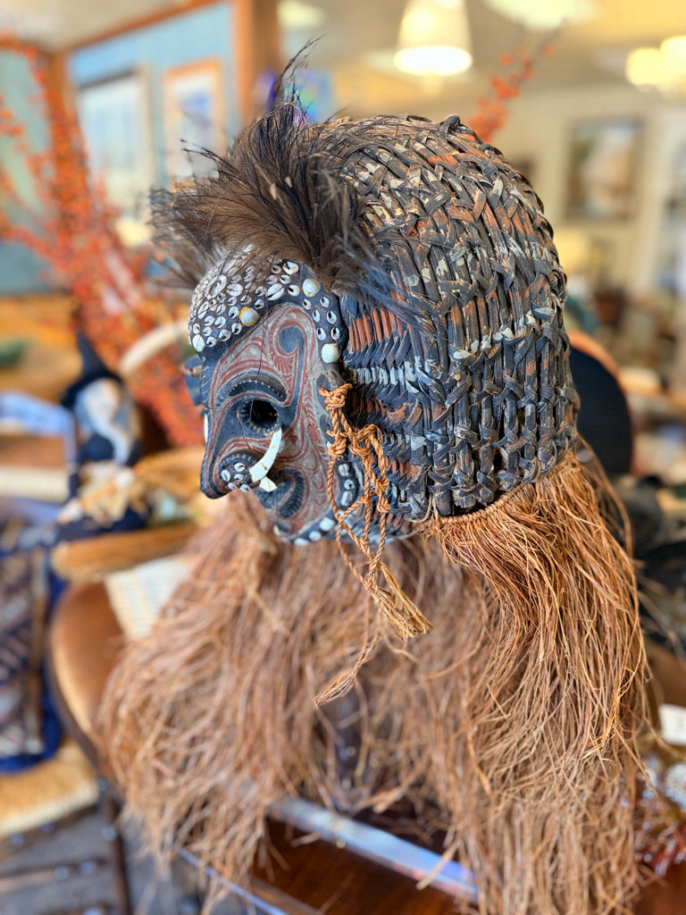 Tribal Mask Vintage Papau New Ginuea