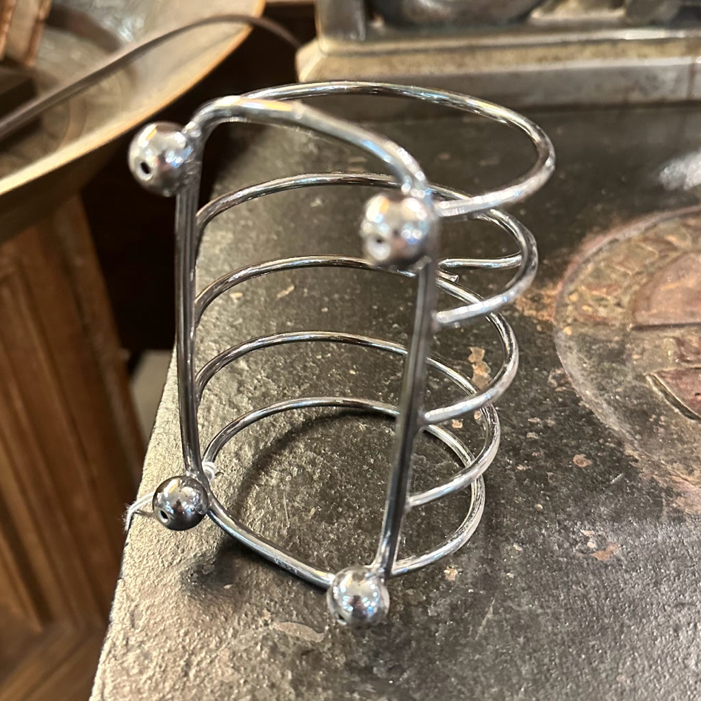 English Toast Rack Silver-Plate