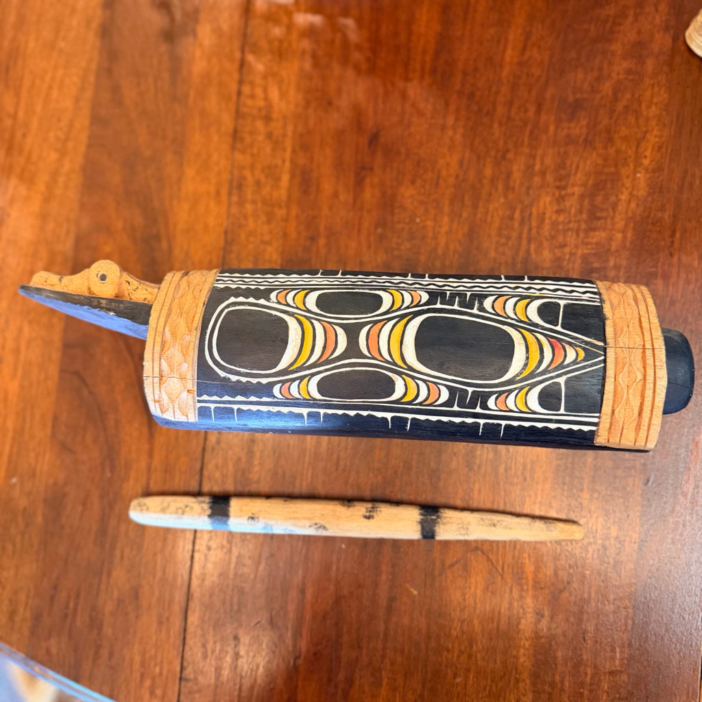 Ceremonial Slit Drum Papau New Guinea