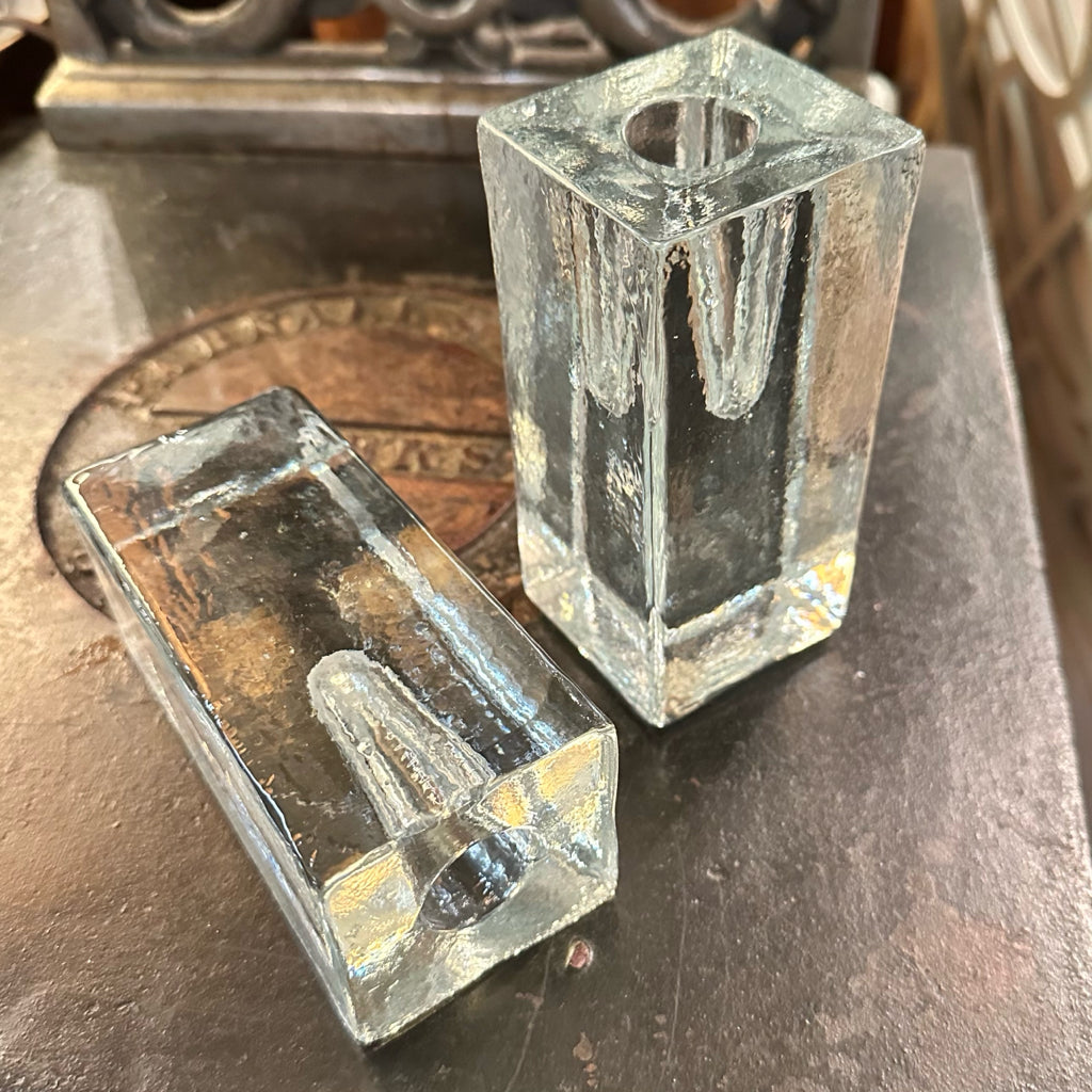 Candlesticks Modern Blenko Art Glass
