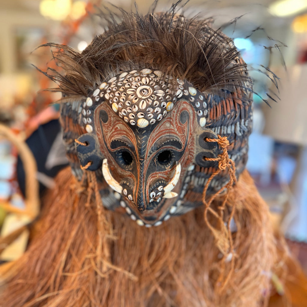 Tribal Mask Vintage Papau New Ginuea