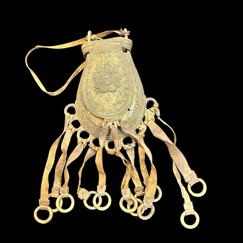 Antique African Bronze Wedding Purse