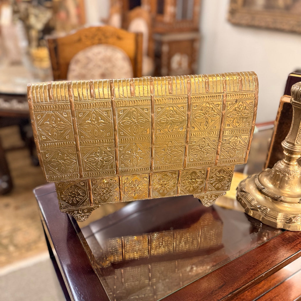 Handcrafted Wrapped Wood Coffer