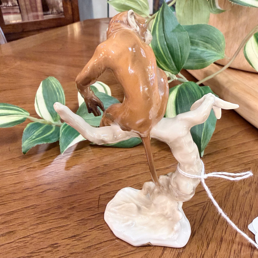 Vintage German Porcelain Monkey Figurine