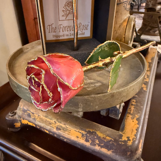 Forever Rose: Enamel and Gold