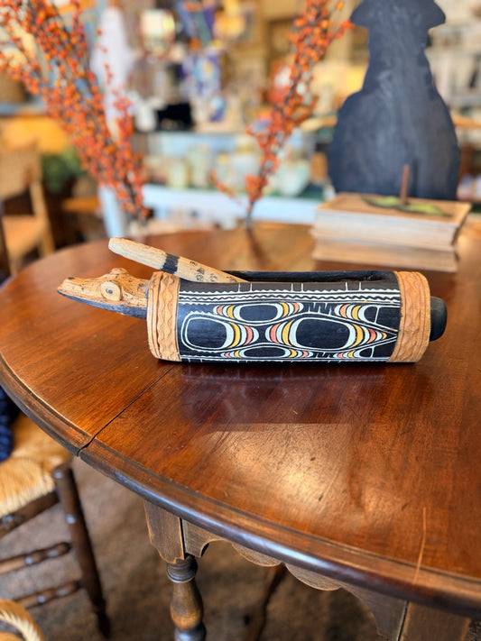 Ceremonial Slit Drum Papau New Guinea