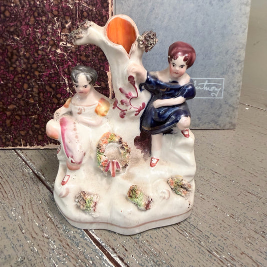 Antique Staffordshire Bud Vase