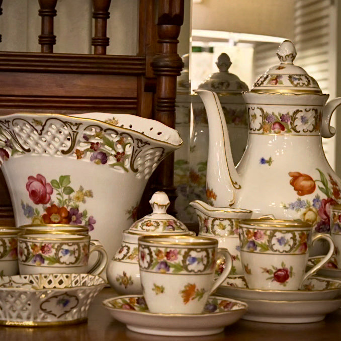 Vintage Bone China Tea Set