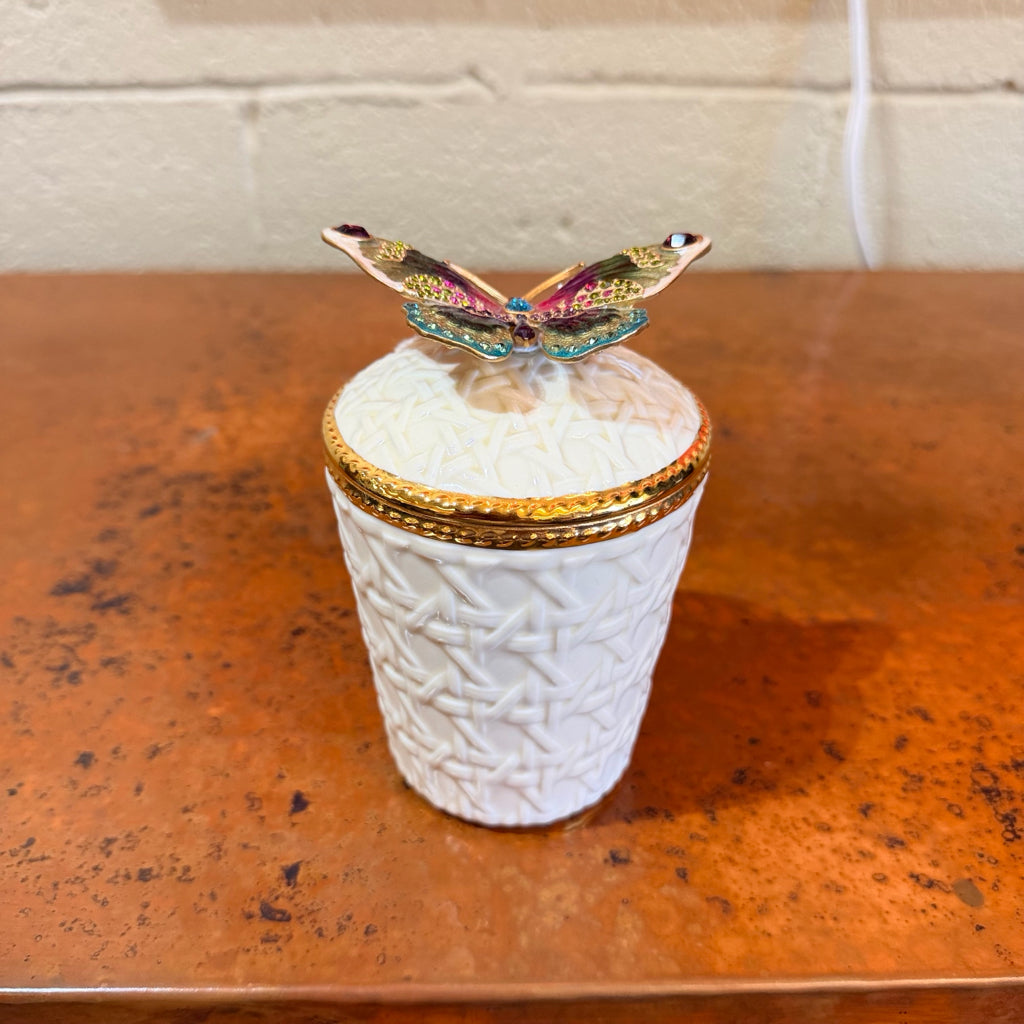 Jay Strongwater Porcelain Lidded Container