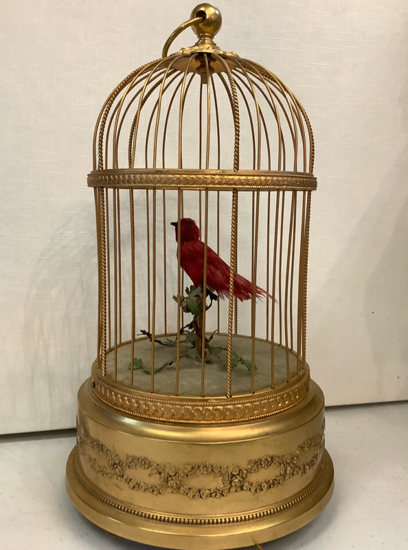 Antique Bontems Automotion Birdcage