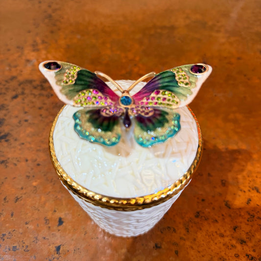 Jay Strongwater Porcelain Lidded Container