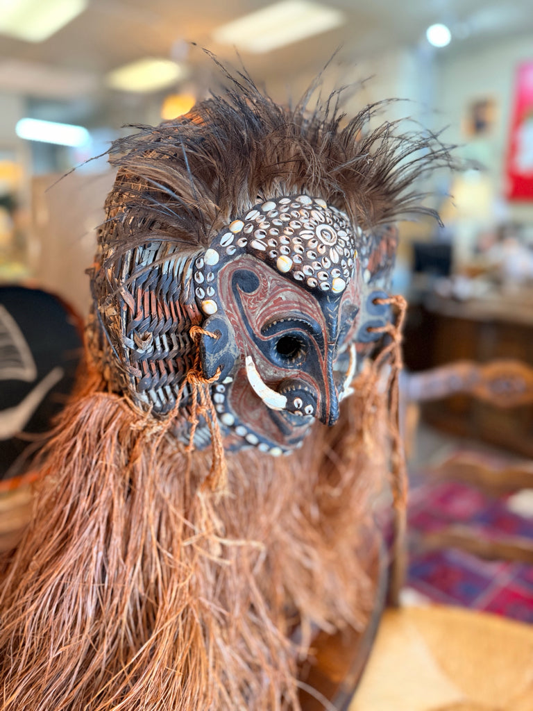 Tribal Mask Vintage Papau New Ginuea