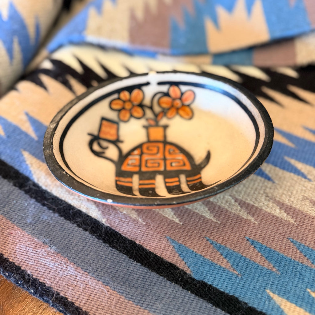 Tribal Pottery Turtle Dish