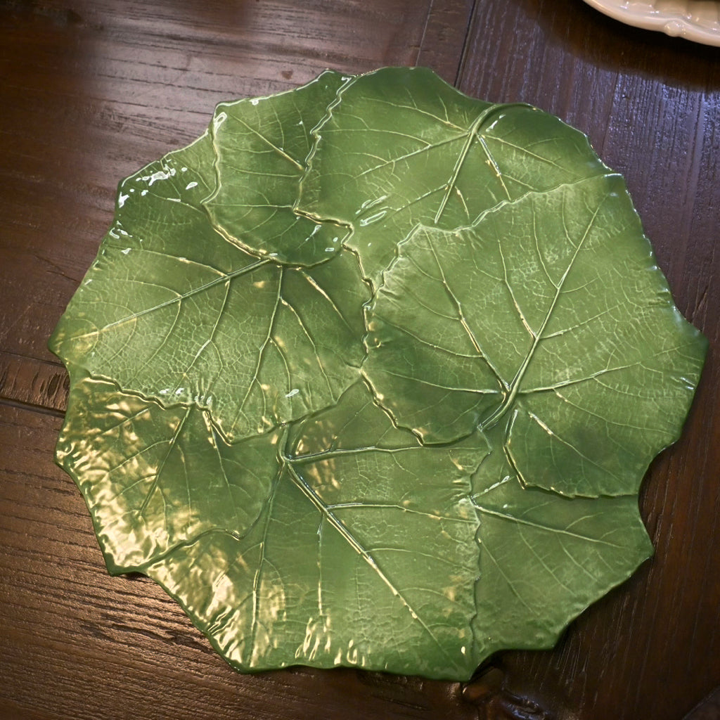 Vietri Foglia Majolica Platter