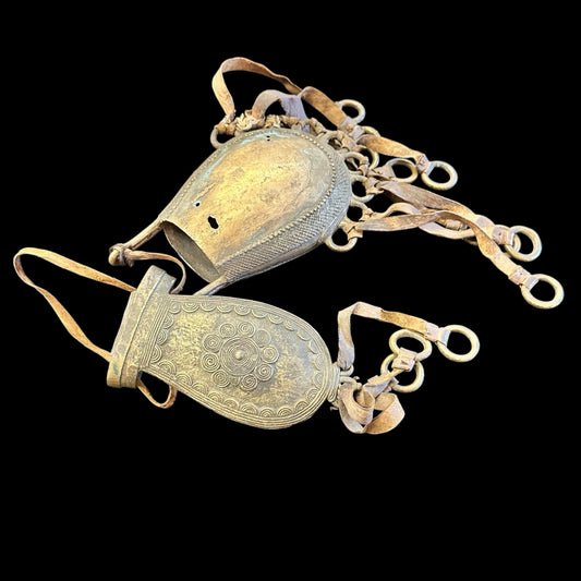 Antique African Bronze Wedding Purse