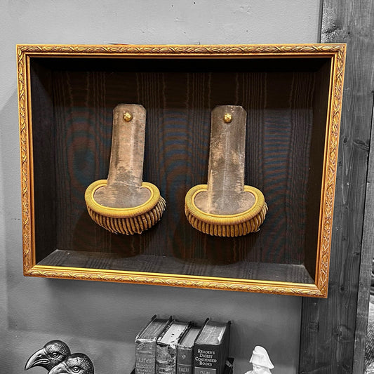 Shadowbox Pair Military Epalauttes