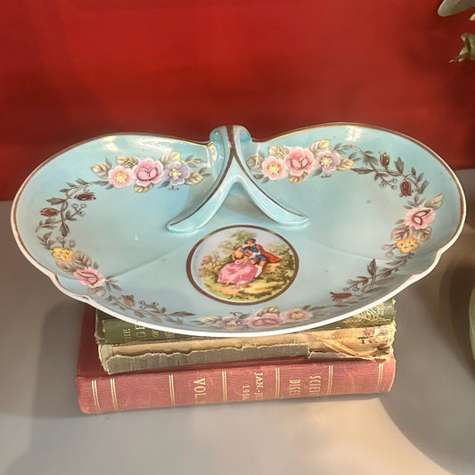 Handled Dish German Porcelain