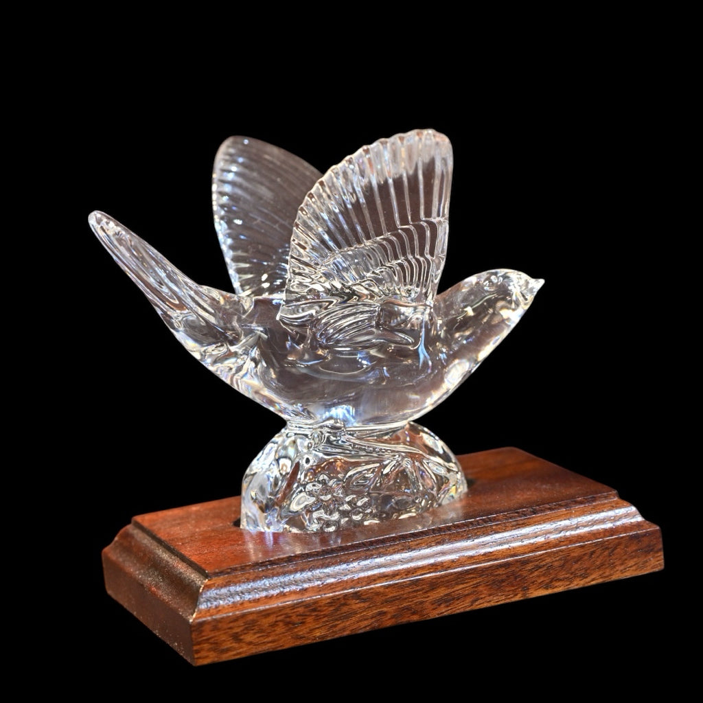 Waterford Crystal Bird & Stand