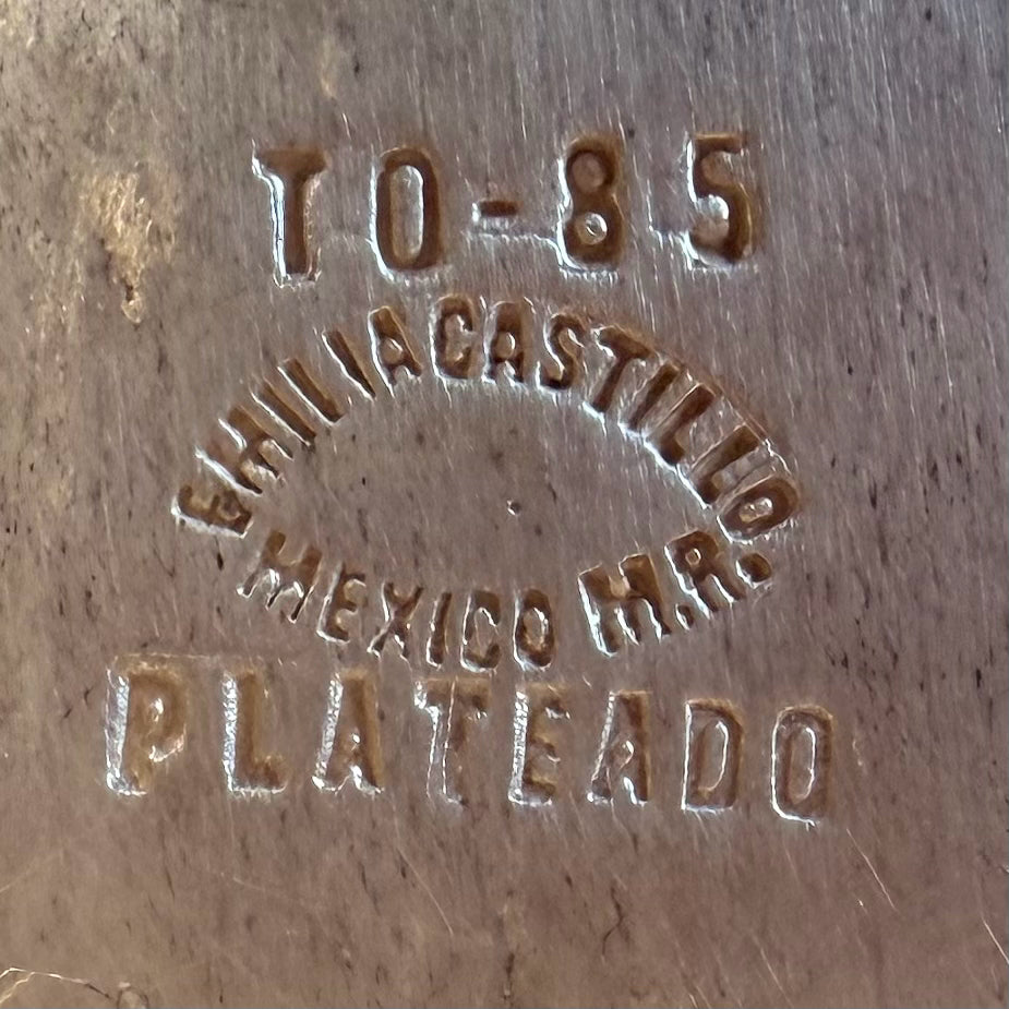 Art Sculpture Coasters Silverplate by Emilla Castillo Set