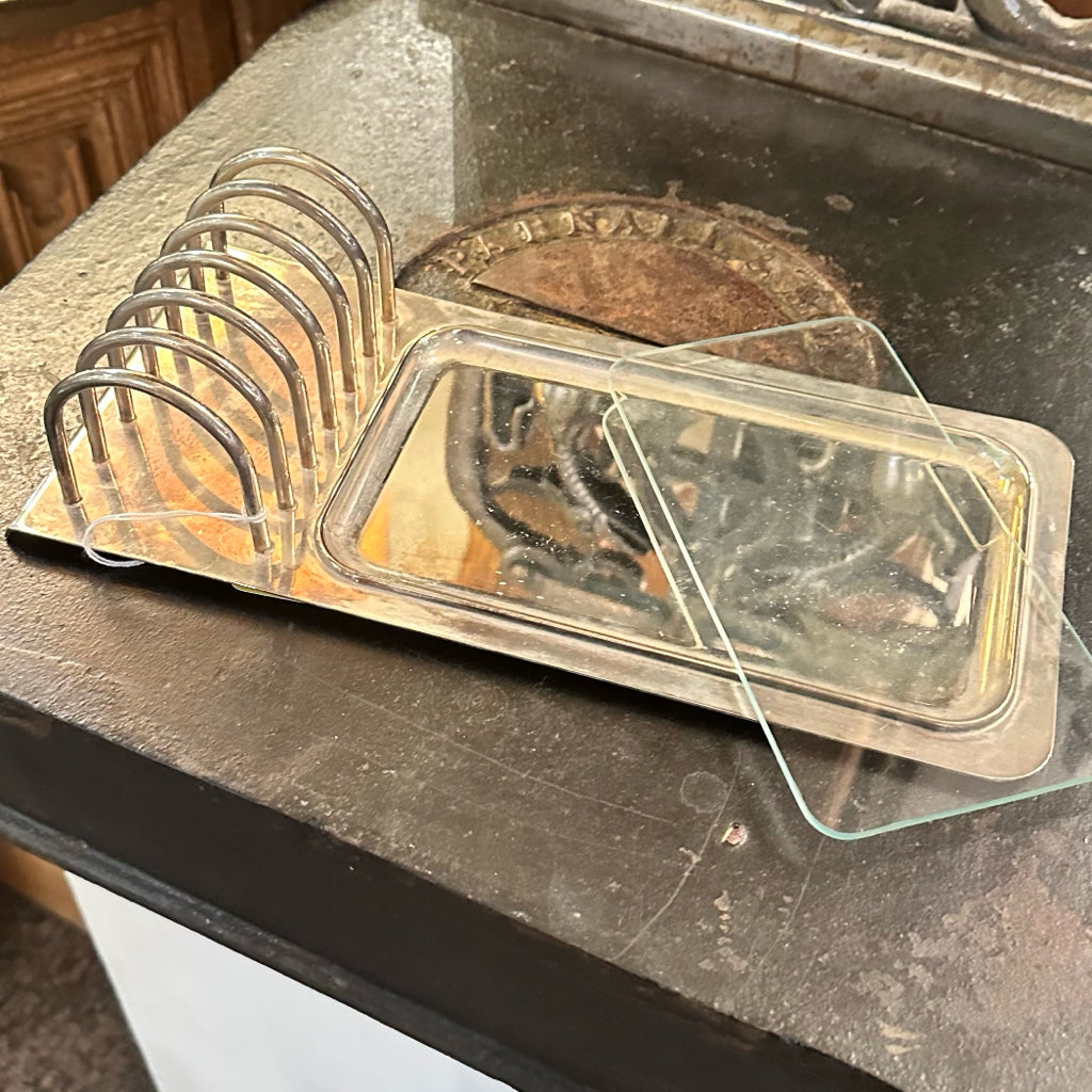 Vintage English Toast Rack & Server