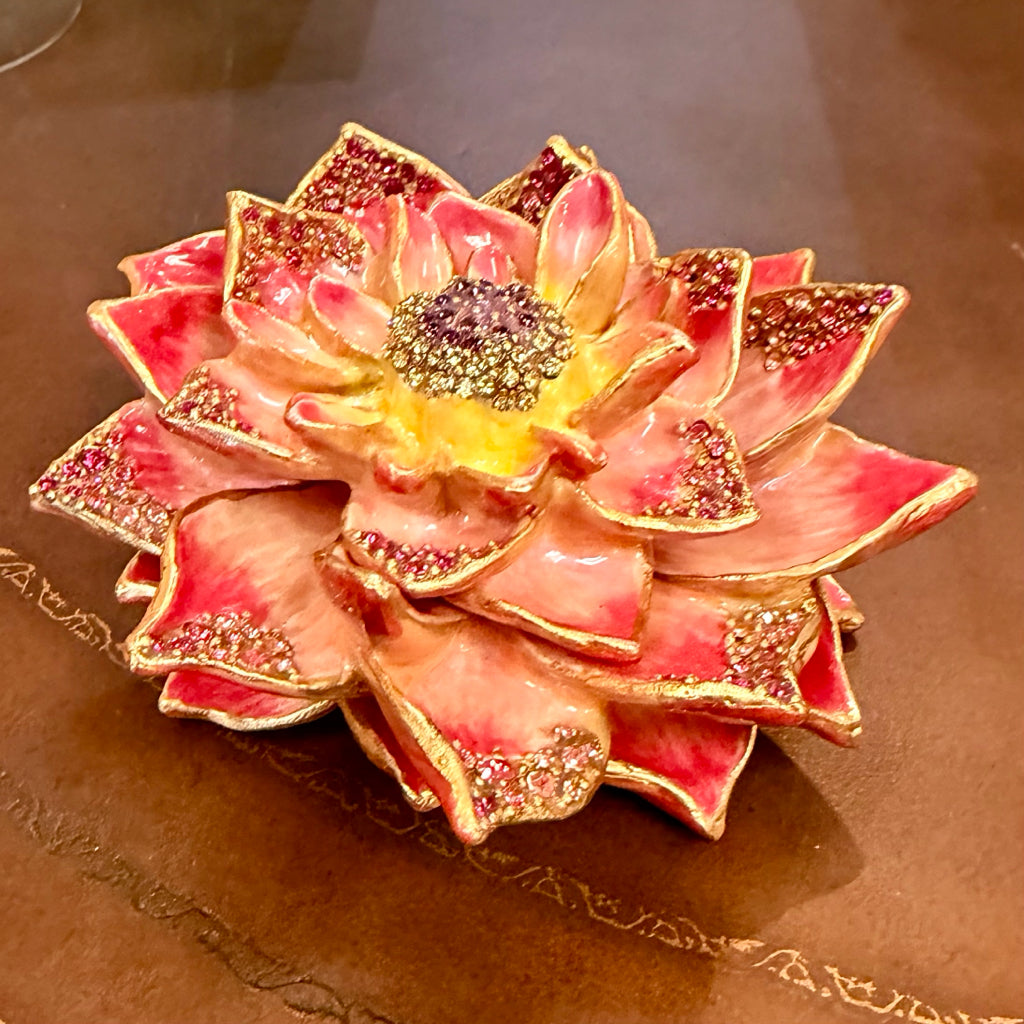 Art Sculpture Dahlia Bloom by Jay Strongwater