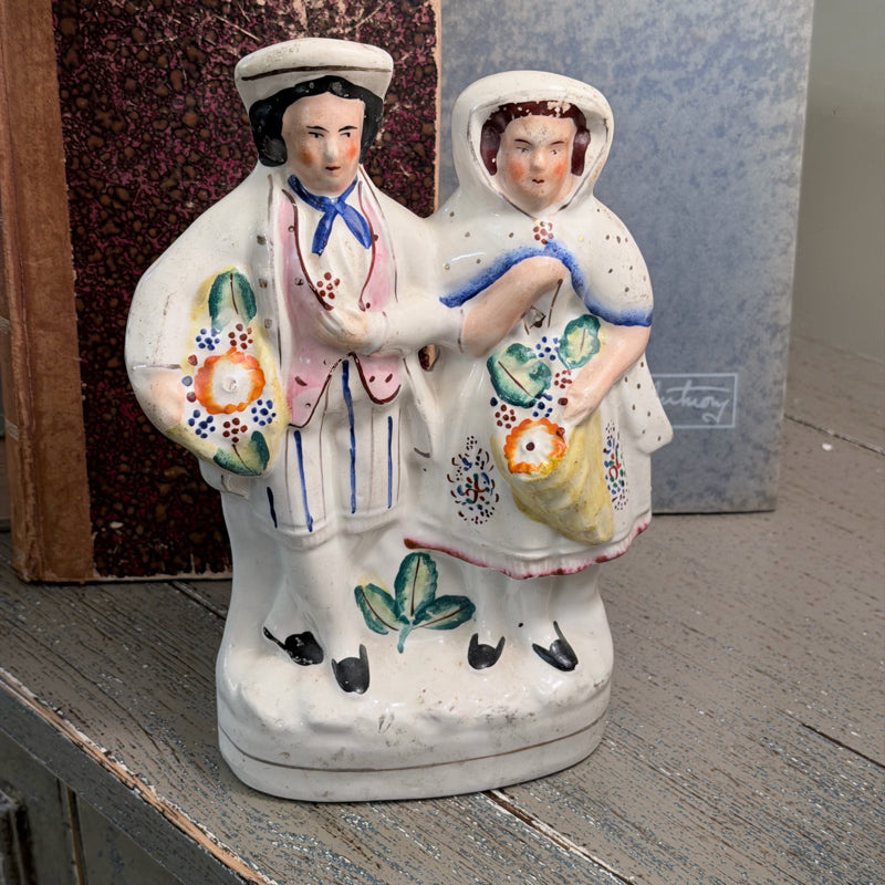 Antique English Staffordshire Statue
