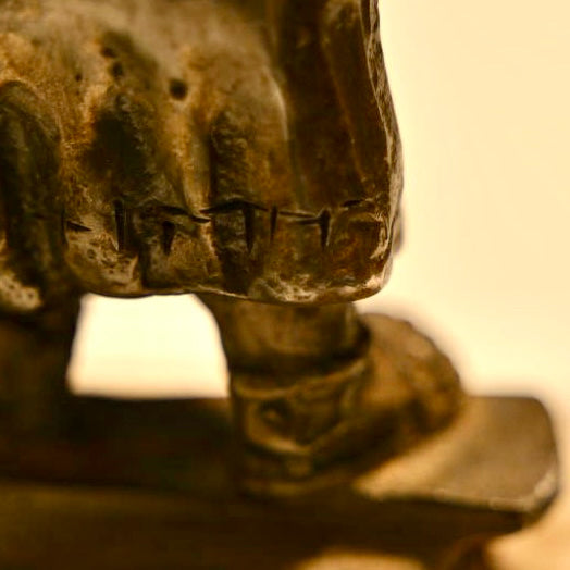 Small Bronze Philosopher Figurine