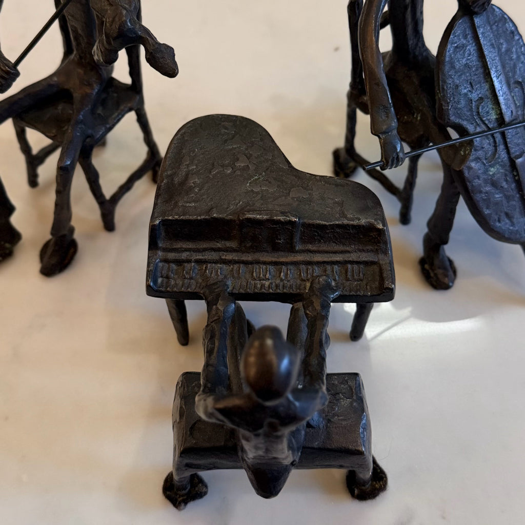 Bronze Smelt Mod Jazz Trio Statues