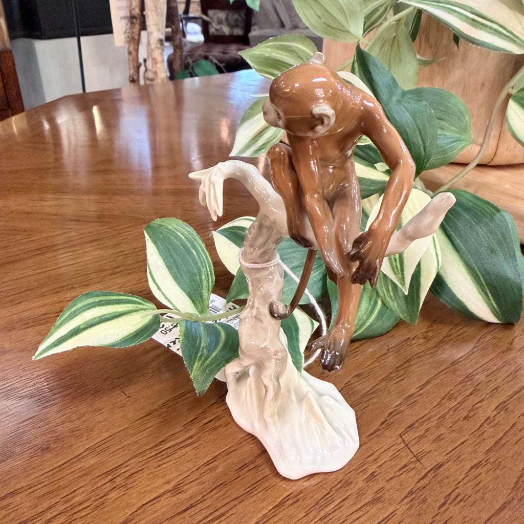 Vintage German Porcelain Monkey Figurine