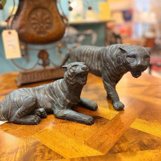 Bronze Tiger Pair by Maitland Smith