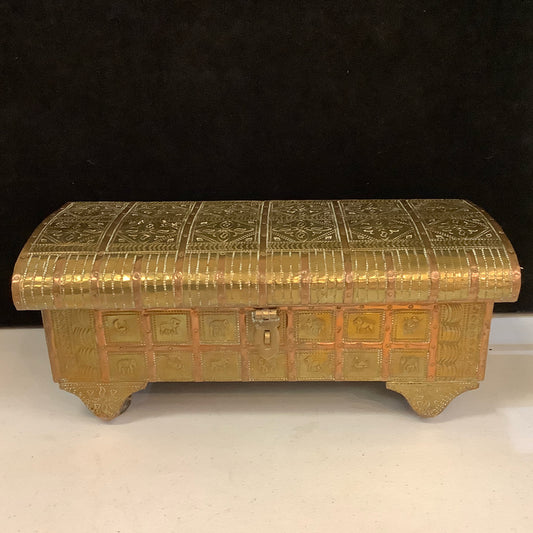 Handcrafted Wrapped Wood Coffer