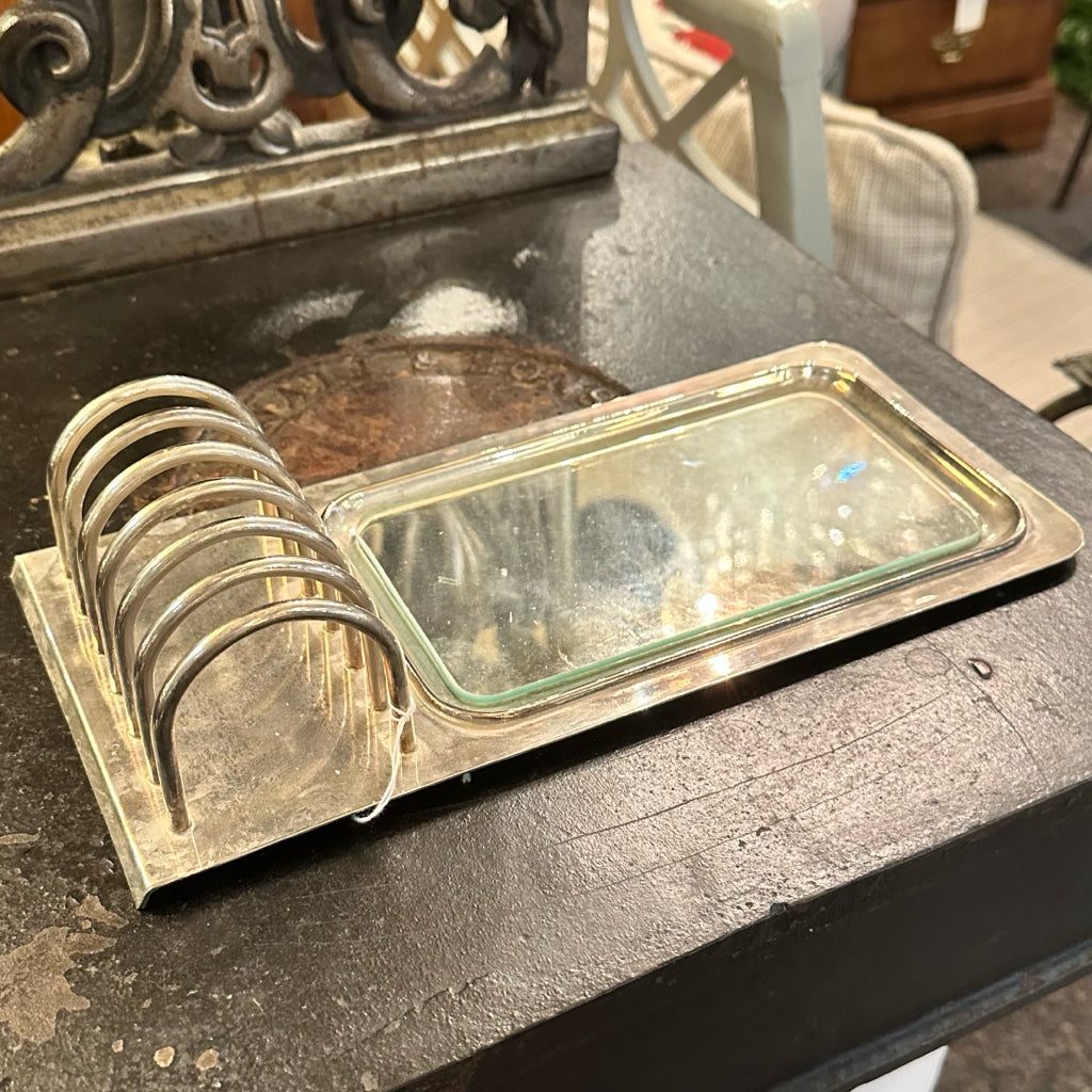 Vintage English Toast Rack & Server
